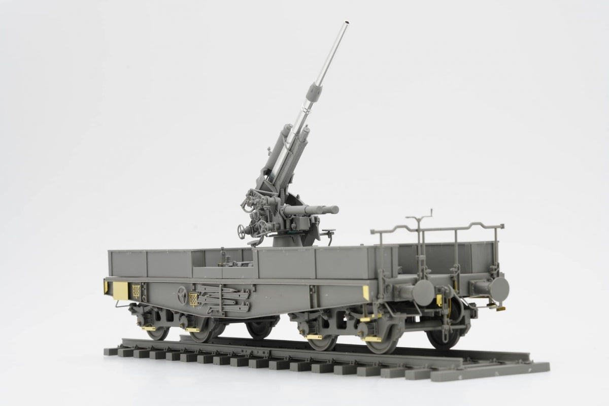 Maquette Border BT-044 Canon antiaérien allemand de 88 mm Flak 36 avec wagon SSys 1/35 – immagine 5