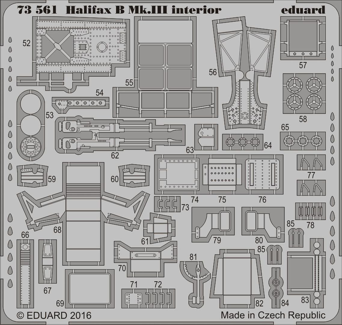 Intérieur du Halifax B Mk. III Eduard 73561 REVELL 1/72 – image 2