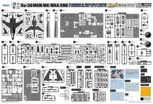 Great Wall Hobby L4831 Su-30 MKM / MK / MKA / SME &amp;#39;Flanker H&amp;#39; Multirole Fighter 4 In 1 1/48 – zdjęcie 3