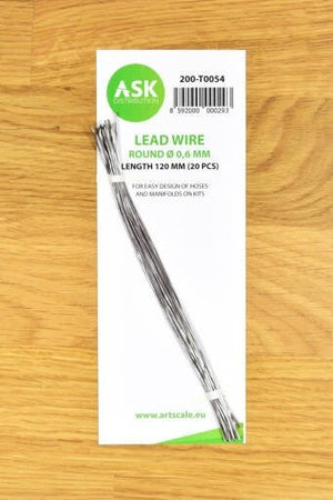 ASK T0054 Fil conducteur rond Ø 0,6 mm x 120 mm (20 pièces)