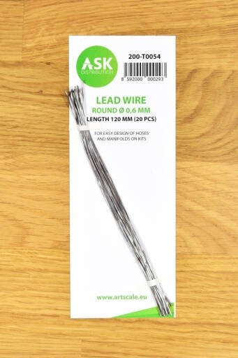 ASK T0054 Fil conducteur rond Ø 0,6 mm x 120 mm (20 pièces)