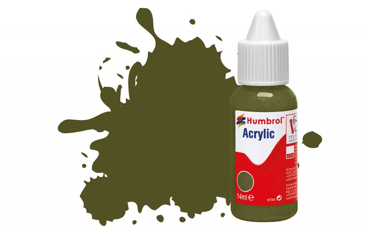 Humbrol DB0155 No 155 Vert olive mat - Mat - 14ml.