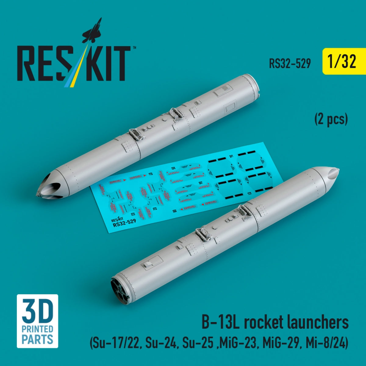 Lance-roquettes RESKIT RS32-0529 B-13L (2 pièces) (Impression 3D) 1/32