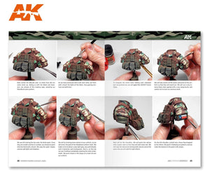 AK Interactive AK247 AK APPRENTISSAGE 08 : CAMOUFLAGES DE FIGURES MODERNES (Anglais) – immagine 4