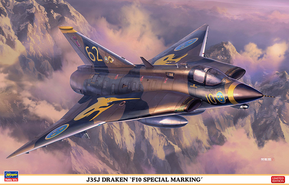 Hasegawa 07547 J35J Draken 'Marquage spécial F10' 1/48 