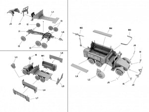Premier à combattre le PL058 Krupp Protze Kfz. 70 camion (1/72) – image 3