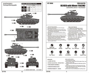Trumpeter 07170 US M26 avec canon de 90 mm T15E2M2 (1/72) – image 3