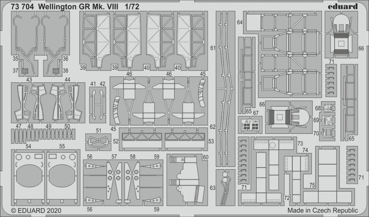 Maquette Eduard 73704 Wellington GR Mk. VIII pour Airfix au 1/72 – immagine 2