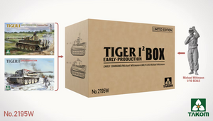 Takom 2195W Tiger I Box Édition Limitée Première Production - Commandement/Michael Wittmann + Première Production + 1/16 Michael Wittmann 1/35