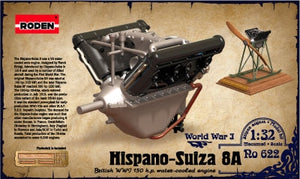 Roden 622 Moteur Hispano-Suiza 8A 1/32