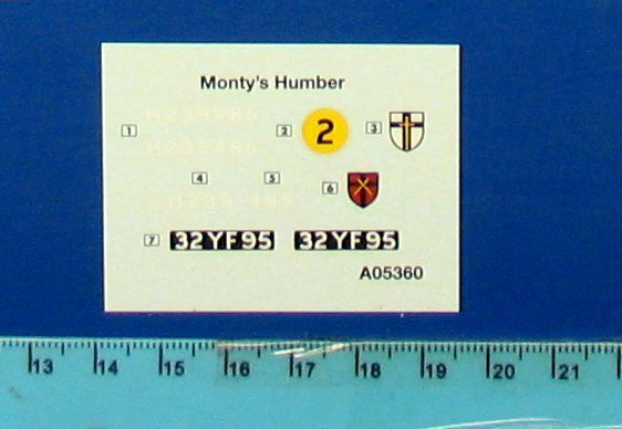 Airfix 05360 Voiture d&amp;#39;état-major Humber Snipe de Monty au 1/32 – Bild 3