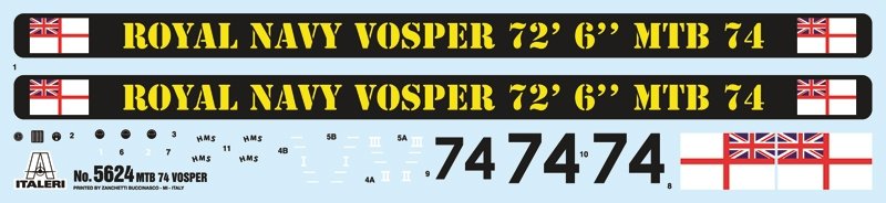 Italeri 5624 Vosper 74 Torpilleur avec équipage (7 FIGURINES ET ACCESSOIRES INCLUS) 1/35 – image 3