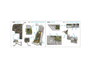 Intérieur coloré imprimé en 3D sur papier décalcomanie Quinta Studio QD72138 Bristol Beaufort Mk.I (Airfix) 1/72 – immagine 2