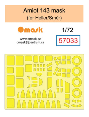 Omask 57033 Masque Amiot 143 (pour Heller/Smer) 1/72