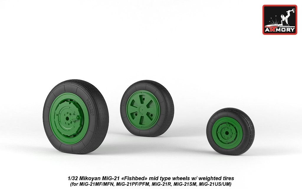 Armory Models AW32010 Mikoyan MiG-21 Fishbed roues avec pneus lestés, échelle 1/32 moyenne – image 6