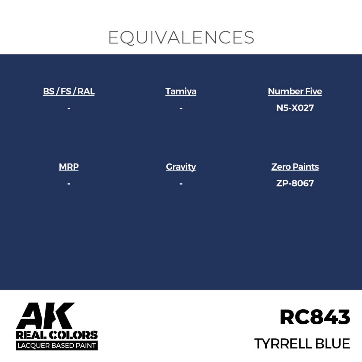 AK Interactive RC843 Tyrrell Bleu 17 ml – imagen 3