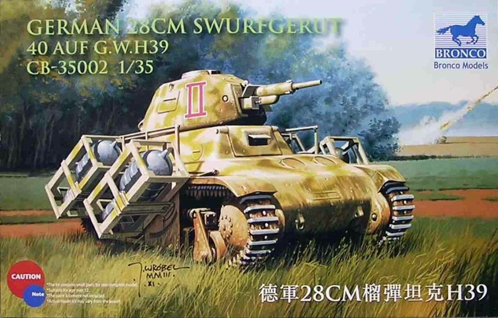 Bronco CB35002 Allemand 28cm sWurfGerat 40 Auf GW H38/39 (1/35)