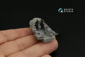 Intérieur imprimé en 3D et coloré sur papier décalcomanie Quinta Studio QDS-48388 F-16A MLU (Kinetic) (Petite version) 1/48 – immagine 8