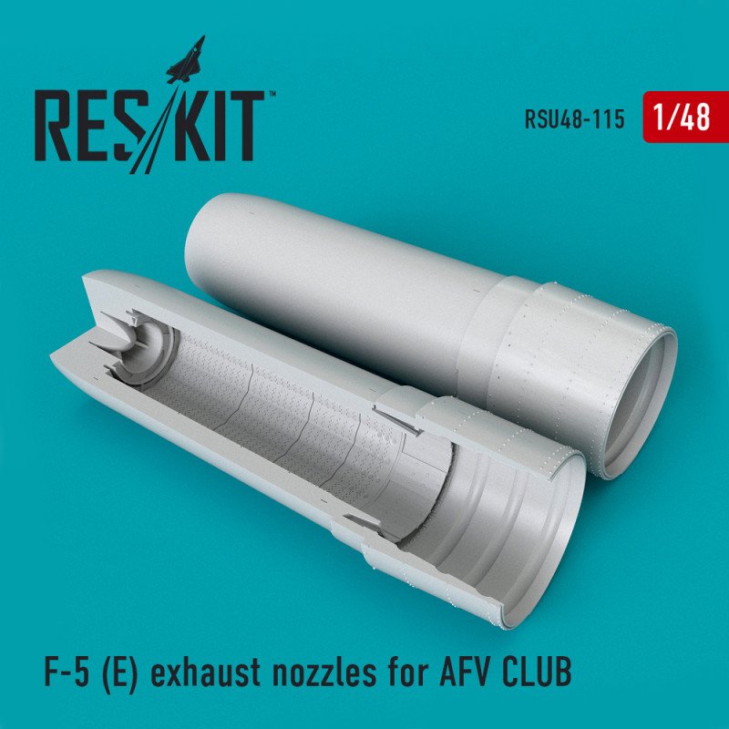 RESKIT RSU48-0115 Buses d&amp;#39;échappement F-5E pour AFV CLUB 1/48