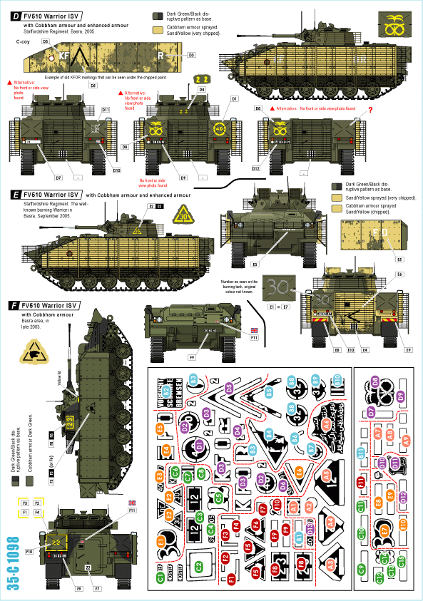 Planche de décalcomanies Star Decals 35-C1098. Telic 3 1/35 – immagine 2