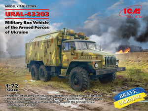 ICM 72709 URAL-43203 Véhicule militaire de transport des forces armées ukrainiennes 1/72