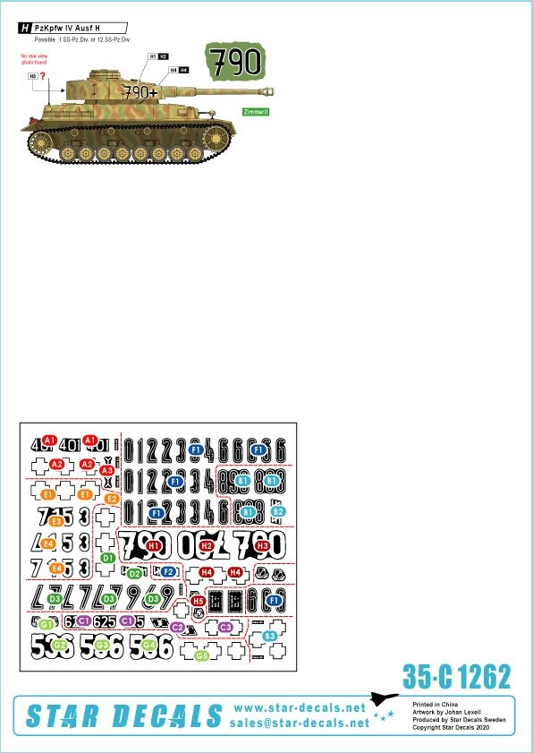 Star Decals 35-C1262 PzKpfw IV en Normandie et en France n° 2 1/35 – image 2