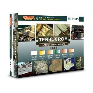 Filtre Lifecolor TSC01 Tensocrom, lot de 1 (6 x 22 ml) 