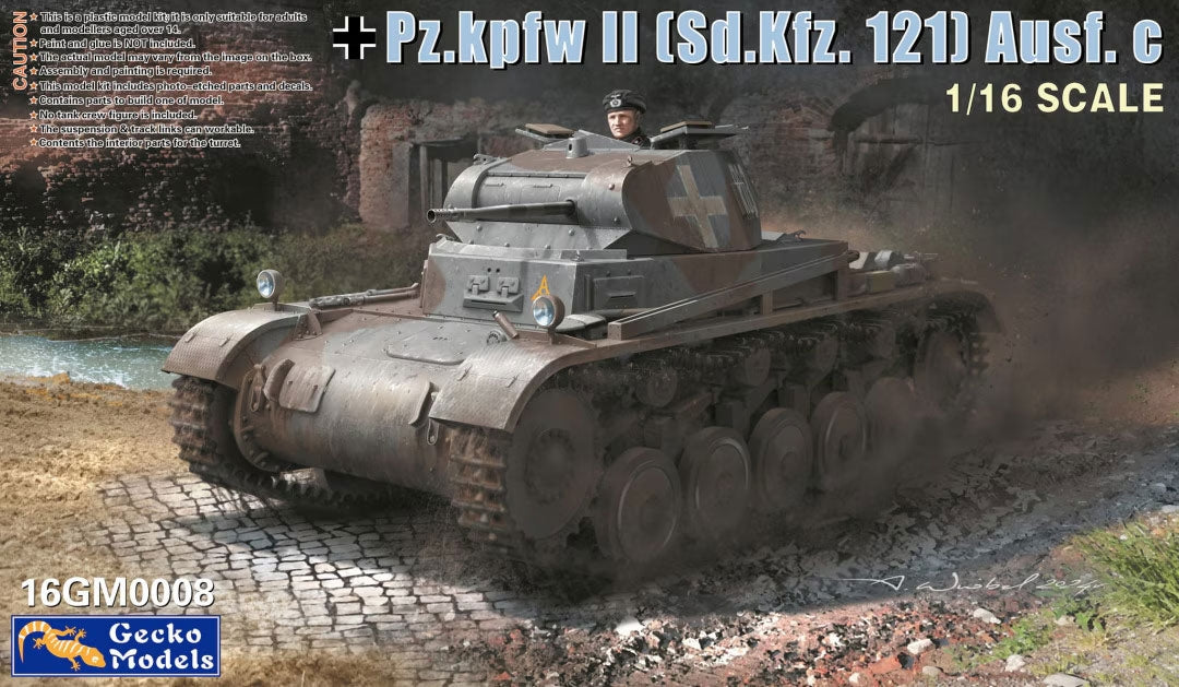 Modèles Gecko 16GM0008 Pz. Kpfw. II Ausf. C1/16