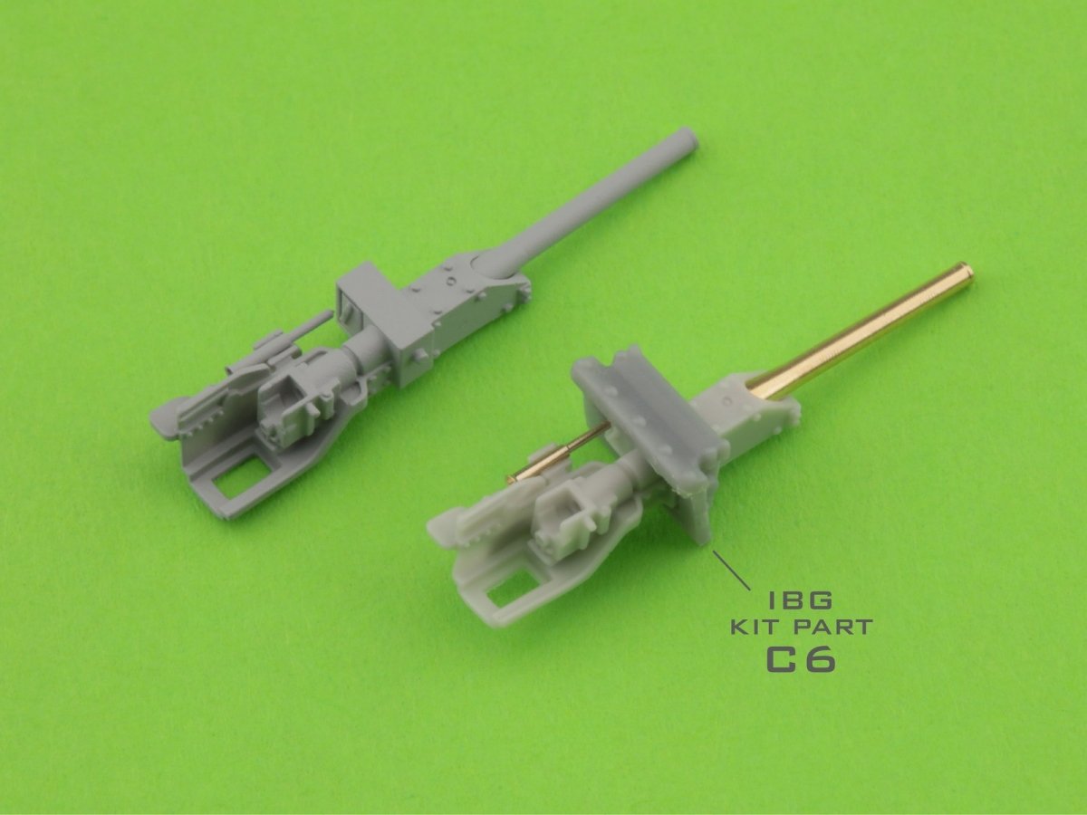 Master GM-72-015 Type 95 Ha-Go - Canon de 37 mm Type 94 avec support en résine (pour maquette IBG) 1/72 – image 4