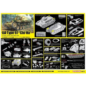 Dragon 6875 TYPE 97 « CHI-HA » 57 mm avec NOUVELLE COQUE 1/35 – Bild 2