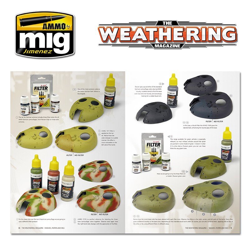 AMMO de Mig Jimenez 4516PL Le magazine de vieillissement - LAVAGES, filtres et peintures à l&amp;#39;huile Édition Polish – Bild 2