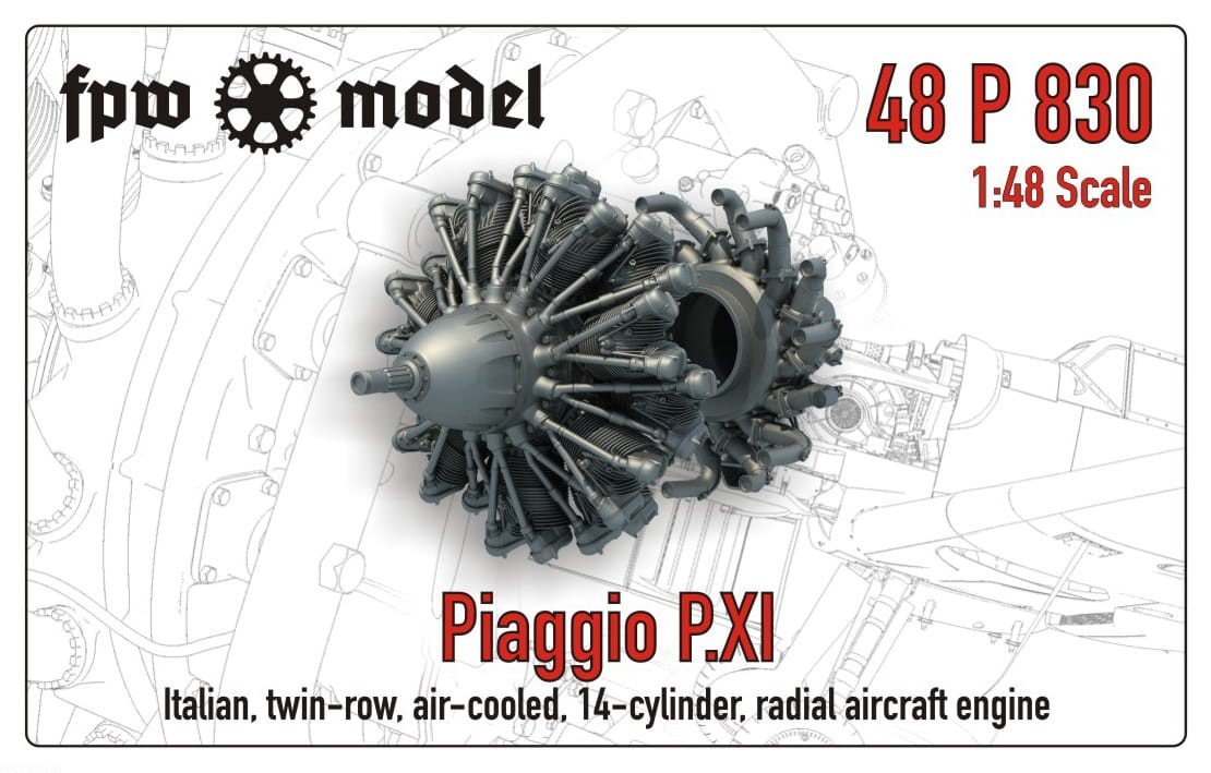 FPW Modèle 48P830 Piaggio P.XI 1/48