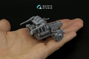 Intérieur imprimé en 3D et coloré sur papier décalcomanie Quinta Studio QD24003 Porsche 959 (Tamiya) 1/24 – imagen 10