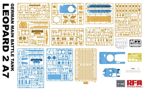 Maquette Rye Field 5108 Leopard 2 A7 Char de combat principal allemand au 1/35 – immagine 3