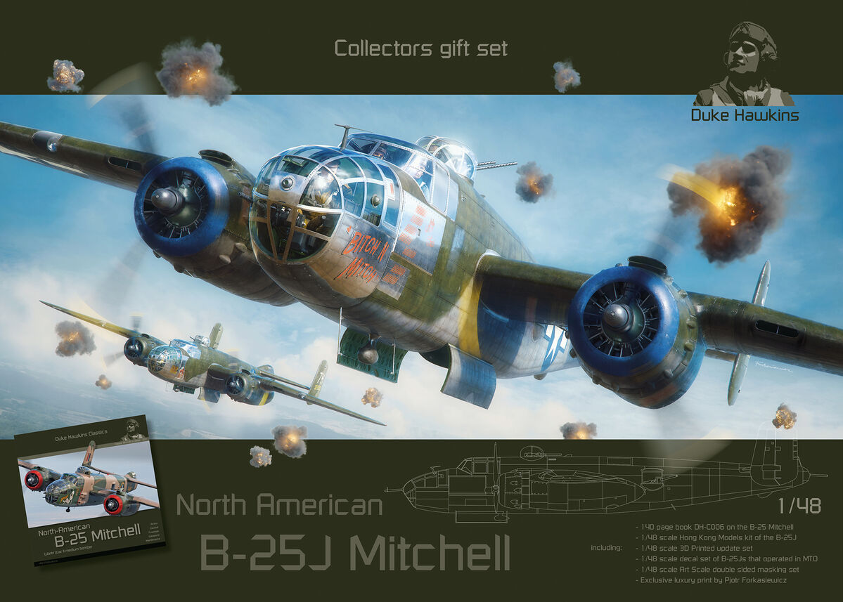 HMH Publications DH048-LEK004 North American B-25 J Mitchell Gift Set 1/48