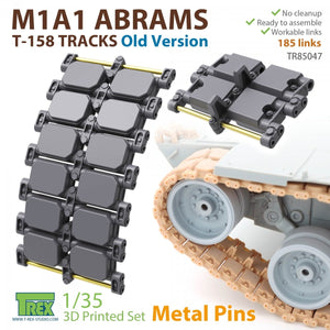 T-Rex Studio TR85047 M1A1 Abrams T-158 Chenilles Ancienne version 1/35