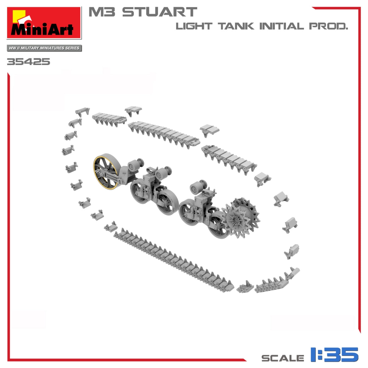 MiniArt 35425 M3 STUART CHAR LÉGER, PRODUCTION INITIALE 1/35 – imagen 13