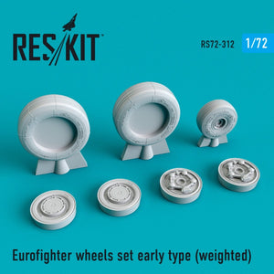 RESKIT RS72-0312 JEU DE ROUES EUROFIGHTER TYPE ANCIEN (LESTÉ) 1/72