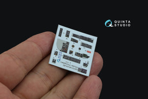 Intérieur coloré imprimé en 3D sur papier décalcomanie (conversion de Trumpeter) par Quinta Studio QD72146 KA-6D Intruder, échelle 1/72 – image 7