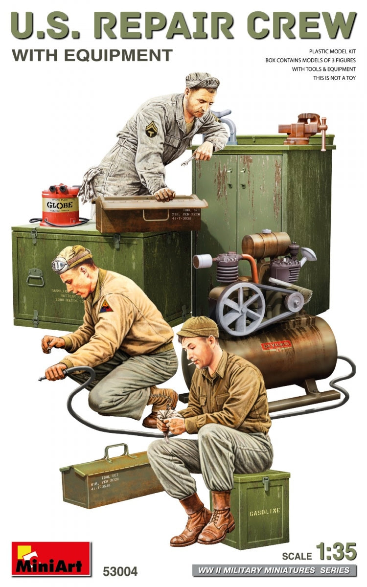 MiniArt 53004 U.S. Repair Crew with Equipment 1/35