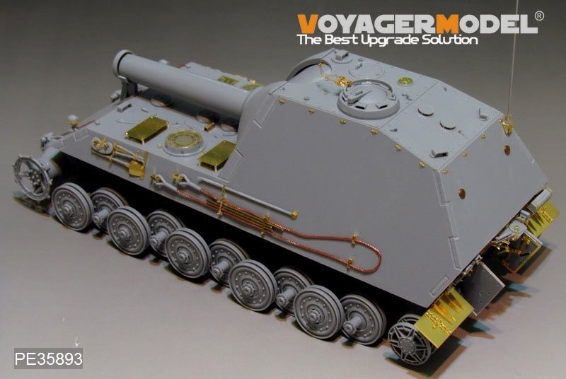 Mortier automoteur lourd allemand BAR 305 mm de la Seconde Guerre mondiale, modèle Voyager PE35893, pour maquettes AMUSING au 1/35 – imagen 6