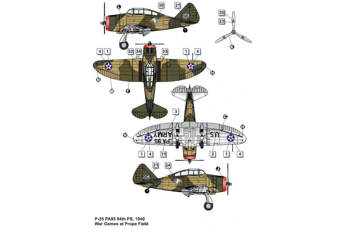 Dora Wings 48012 Seversky P-35 1/48 – Bild 4