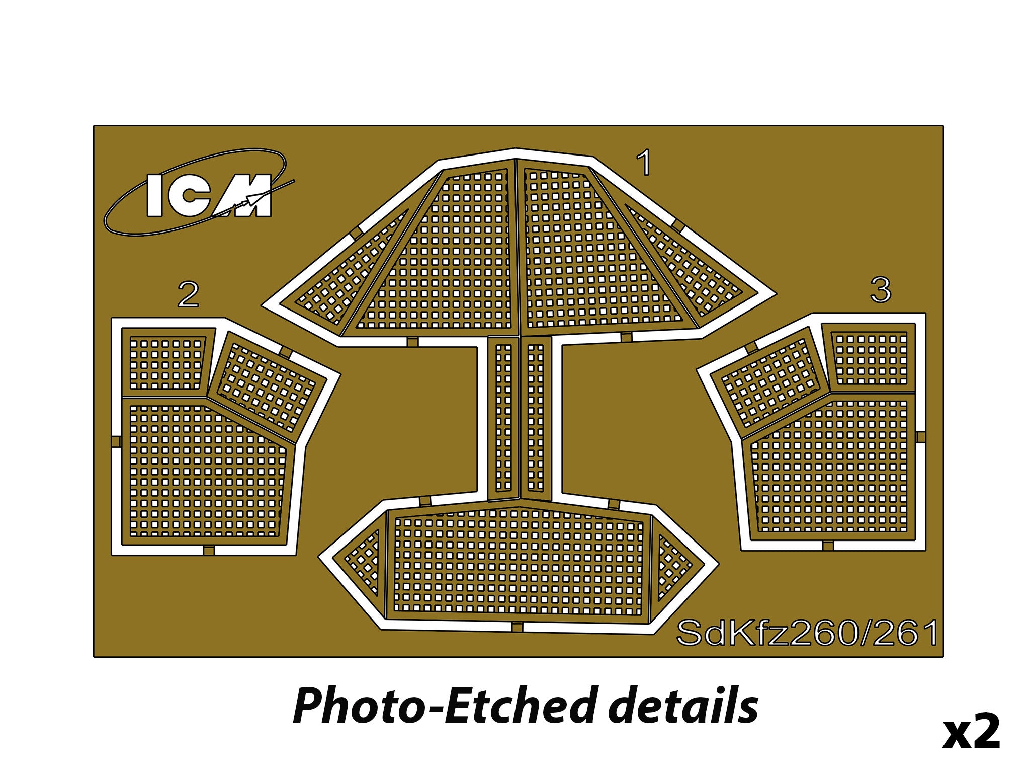 ICM DS7207 Wehrmacht Light Armored Vehicles (Sd.Kfz.222 / Sd.Kfz.223 / Sd.Kfz.260 and Sd.Kfz.261) 1/72 – immagine 5