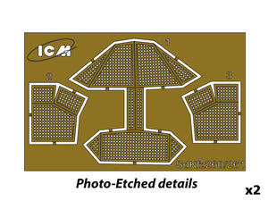 ICM DS7207 Wehrmacht Light Armored Vehicles (Sd.Kfz.222 / Sd.Kfz.223 / Sd.Kfz.260 and Sd.Kfz.261) 1/72 – immagine 5
