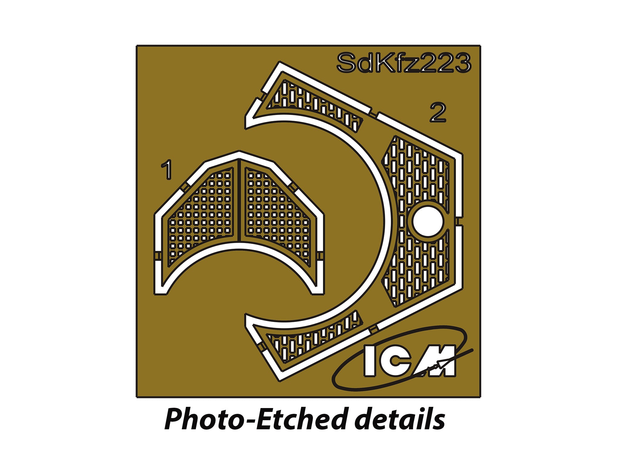 ICM DS7207 Wehrmacht Light Armored Vehicles (Sd.Kfz.222 / Sd.Kfz.223 / Sd.Kfz.260 and Sd.Kfz.261) 1/72 – immagine 7
