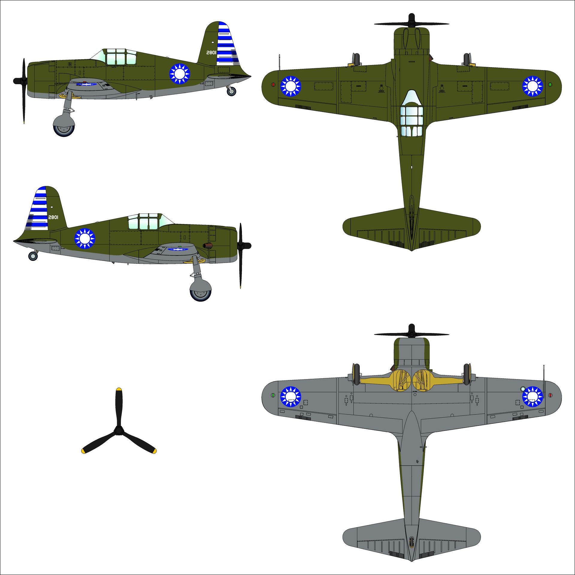 Dora Wings 48053 Vultee P-66 Vanguard 1/48 – image 7