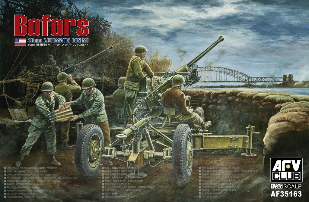 AFV Club 35163 Canon antiaérien automatique Bofors M1 de 40 mm (1/35)