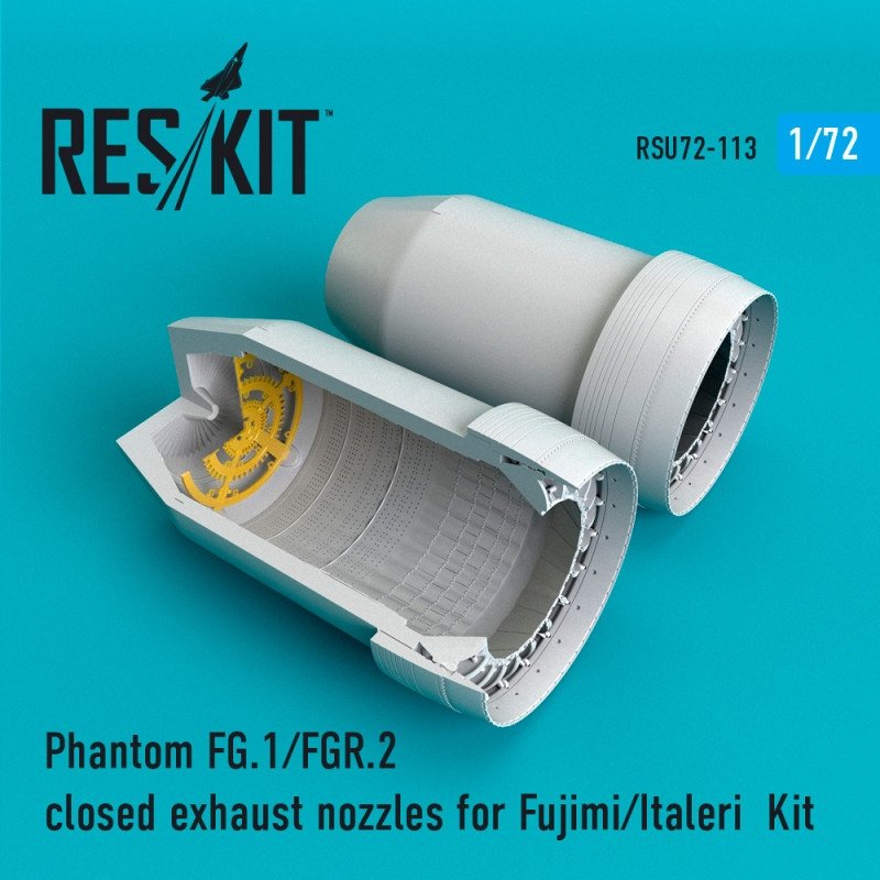 RESKIT RSU72-0113 Buses d&amp;#39;échappement fermées Phantom FG.1/FGR.2 pour Fujimi/Italeri 1/72