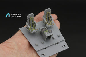 Quinta Studio QD32259 B-24D/B-24J Liberator, Pilot's compartment 3D-Printed &amp; coloured Interior on decal paper (Hobby Boss) 1/32