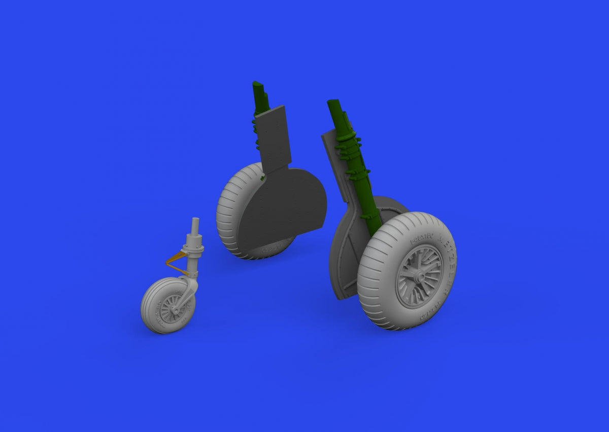 Roues à rayons Eduard 648998 Bf 108 EDUARD 1/48
